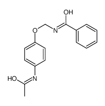 N-[(4-acetamidophenoxy)methyl]benzamide Structure