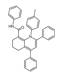 1,5,6,7-tetrahydro-2,4-diphenyl-8-phenylcarbamoyl-1-p-tolylquinoline Structure
