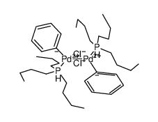 [Pd2(μ-Cl)2Ph2(PBu3)2] Structure