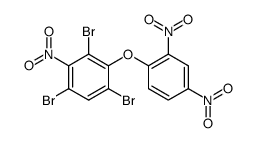 (2,4-dinitro-phenyl)-(2,4,6-tribromo-3-nitro-phenyl)-ether Structure