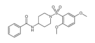 Benzamide, N-[1-[(2,5-dimethoxyphenyl)sulfonyl]-4-piperidinyl] Structure