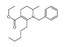 ethyl 1-benzyl-2-methyl-6-pentyl-3,4-dihydro-2H-pyridine-5-carboxylate结构式