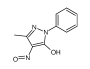 3-methyl-4-nitroso-1-phenyl-1H-pyrazol-5-ol结构式