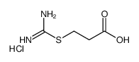 3-[(氨基亚氨基甲基)硫基]丙酸单盐酸盐结构式