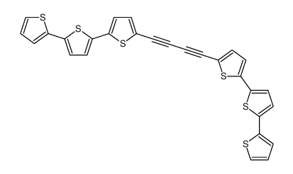 1,4-bis(2,2':5',2''-terthienyl-5-yl)-1,3-butadiene Structure