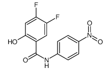 4,5-difluoro-2-hydroxy-N-(4-nitrophenyl)benzamide结构式