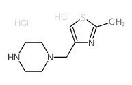 1-(2-甲基噻唑-4-甲基)-哌嗪盐酸盐结构式