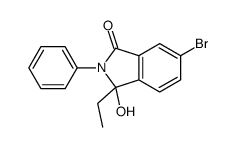 6-bromo-3-ethyl-3-hydroxy-2-phenylisoindol-1-one Structure
