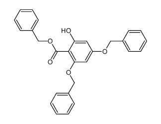 benzyl 2,4-bis(benzyloxy)-6-hydroxybenzoate结构式