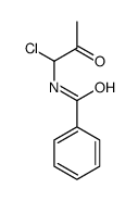 N-(1-chloro-2-oxopropyl)benzamide Structure