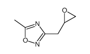 5-methyl-3-(oxiran-2-ylmethyl)-1,2,4-oxadiazole Structure
