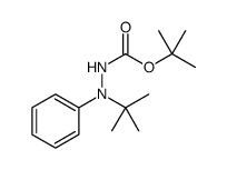 Hydrazinecarboxylic acid, 2-(1,1-dimethylethyl)-2-phenyl-, 1,1-dimethylethyl ester结构式