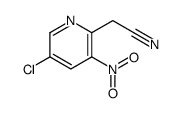 2-(5-chloro-3-nitropyridin-2-yl)acetonitrile Structure