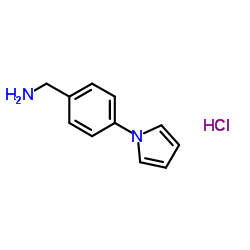 1-[4-(1H-Pyrrol-1-yl)phenyl]methanamine hydrochloride (1:1) Structure