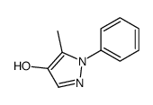 5-methyl-1-phenylpyrazol-4-ol结构式