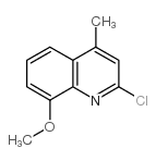 2-氯-8-甲氧基-4-甲基喹啉结构式