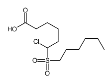 6-chloro-6-hexylsulfonylhexanoic acid Structure