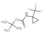 [1-(三氟甲基)环丙基]氨基甲酸叔丁酯结构式