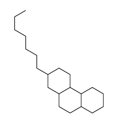 2-heptyl-1,2,3,4,4a,4b,5,6,7,8,8a,9,10,10a-tetradecahydrophenanthrene结构式