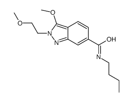 N-butyl-3-methoxy-2-(2-methoxyethyl)indazole-6-carboxamide Structure