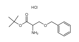 O-苄基-L-丝氨酸叔丁酯盐酸盐结构式