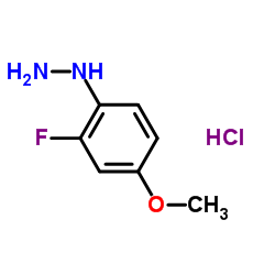 2-Fluoro-4-methoxyphenylhydrazine hydrochloride Structure