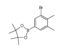 2-(3-Bromo-4,5-dimethylphenyl)-4,4,5,5-tetramethyl-1,3,2-dioxaborolane Structure