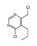 4-氯-6-氯甲基-5-丙基嘧啶结构式