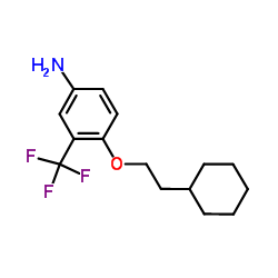 4-(2-Cyclohexylethoxy)-3-(trifluoromethyl)aniline Structure