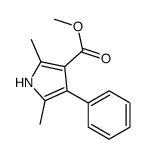 1H-Pyrrole-3-carboxylicacid,2,5-dimethyl-4-phenyl-,methylester(9CI) Structure