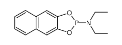 2,3-naphthylene diethylaminophosphite Structure