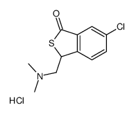 6-chloro-3-[(dimethylamino)methyl]-3H-2-benzothiophen-1-one,hydrochloride结构式