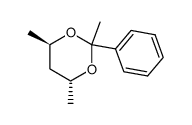 (4R,6R)-2-phenyl-2,4,6-trimethyl-1,3-dioxane结构式