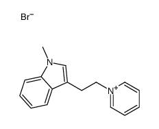 1-methyl-3-(2-pyridin-1-ium-1-ylethyl)indole,bromide Structure