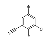 5-溴-3-氯-2-氟苯腈结构式