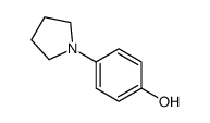 p-(1-pyrrolidinyl)phenol Structure