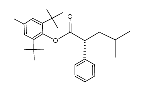 2,6-di-tert-butyl-4-methylphenyl 4-methyl-2-phenylpentanoate结构式