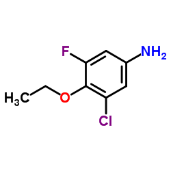 3-Chloro-4-ethoxy-5-fluoroaniline Structure