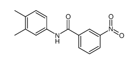 N-(3,4-dimethylphenyl)-3-nitrobenzamide结构式