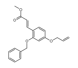 (E)-methyl 3-(4-(allyloxy)-2-(benzyloxy)phenyl)acrylate Structure