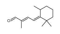 (+/-)-2-methyl-4-(2,2,6-trimethyl-cyclohexylidene)-ξ-crotonaldehyde结构式