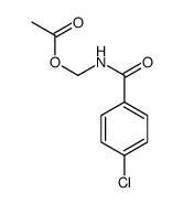 N-(acetoxymethyl)-4-chlorobenzamide Structure