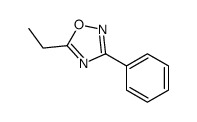 Oxadiazole, 1,2,4-, 5-ethyl-3-phenyl-, Structure