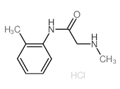 2-(methylamino)-N-(2-methylphenyl)acetamide,hydrochloride结构式