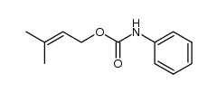 3-methylbut-2-enyl N-phenylcarbamate结构式