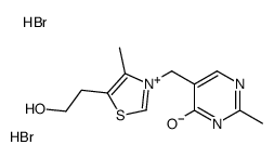 5-[[5-(2-hydroxyethyl)-4-methyl-1,3-thiazol-3-ium-3-yl]methyl]-2-methyl-1H-pyrimidin-6-one,bromide,hydrobromide结构式