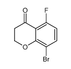 8-Bromo-5-fluorochroman-4-one Structure