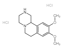 9,10-二甲氧基-2,3,4,6,7,11b-六氢-1H-吡嗪o[2,1-a]异喹啉双盐酸盐结构式