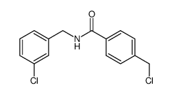 N-(3-chlorobenzyl)-4-(chloromethyl)benzamide Structure