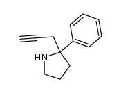2-phenyl-2-(prop-2-yn-1-yl)pyrrolidine结构式